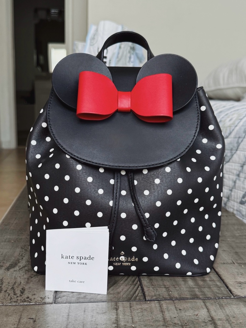 Kate Spade Disney Minnie Mouse Polka Dot Backpack MSRP $379